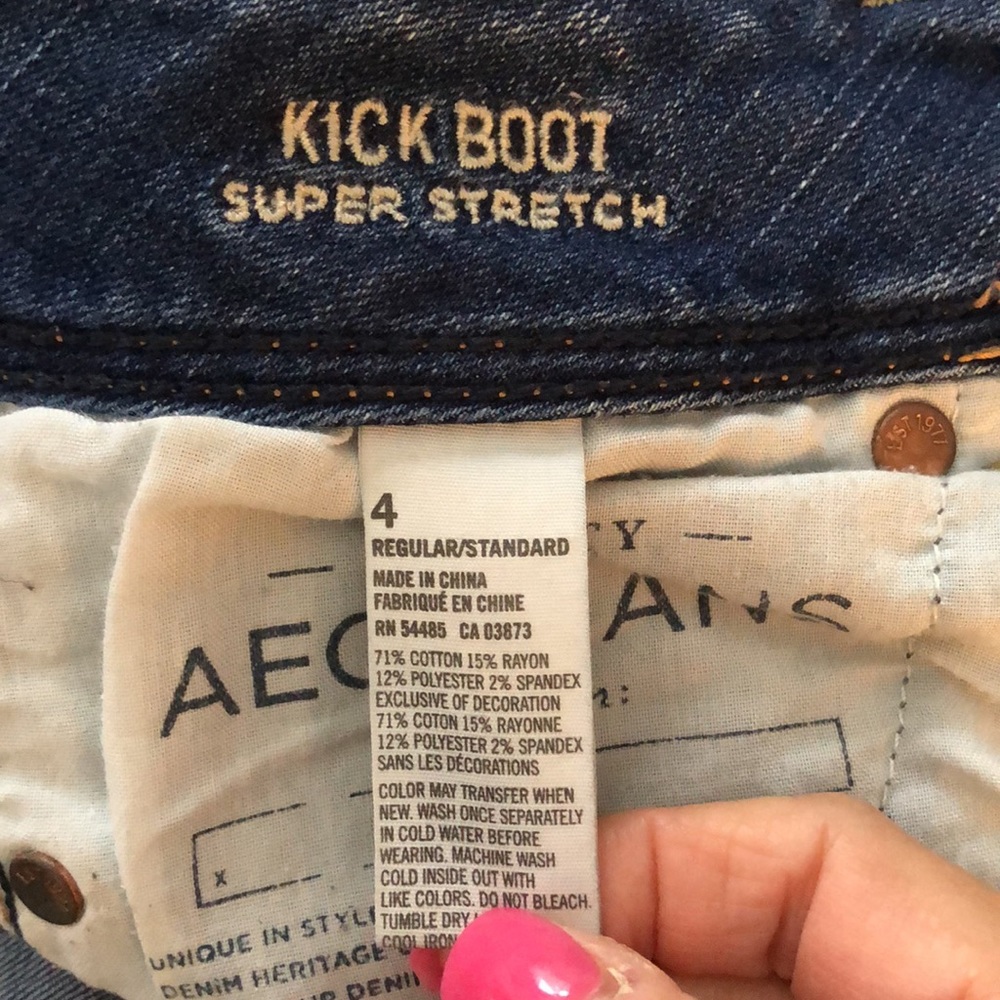 American eagle kick boot super stretch. Hardly worn size 4 - Picture 4 of 5